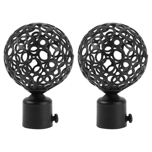 2pcs Drapé Tige Boutons de Fin Tringle à rideau Fin Boutons