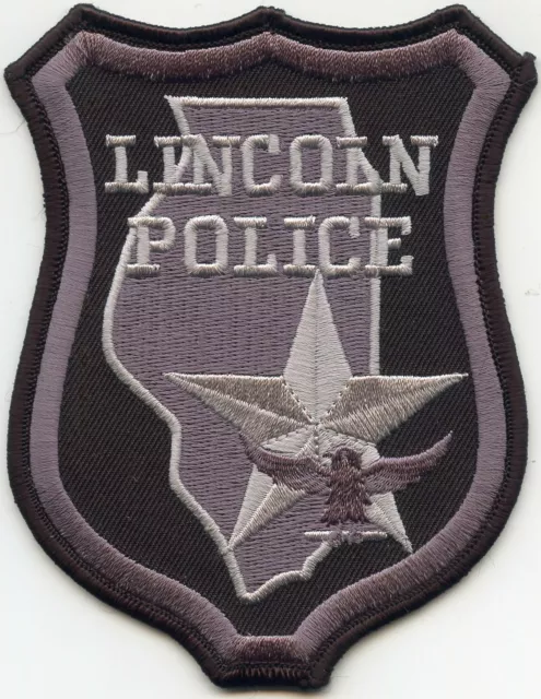 LINCOLN ILLINOIS IL subdued POLICE PATCH