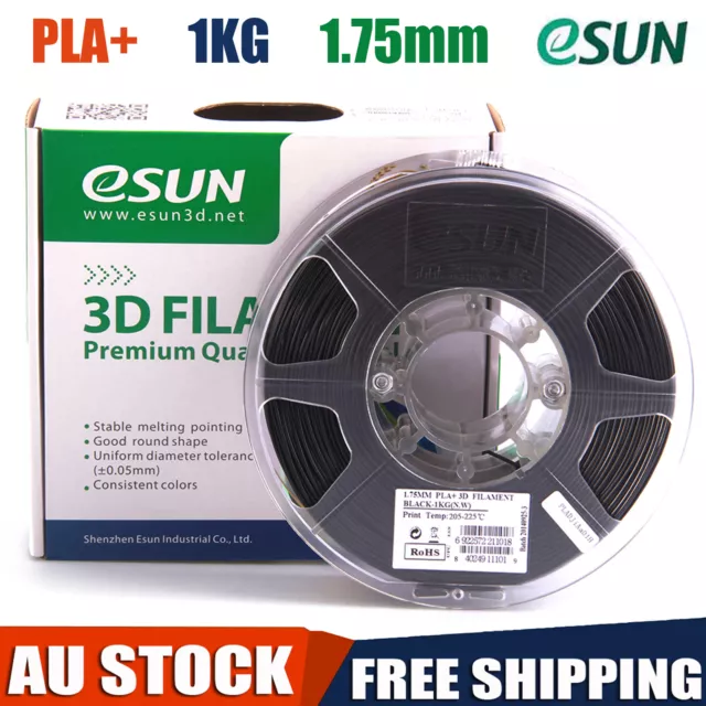 eSUN PLA+ 1.75mm 3D Printer Filament Corn Grain Refining Material 1KG/Roll AU