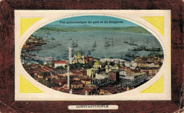 Turkey Constantinople Vue panoramique du port et du Bosphore B1