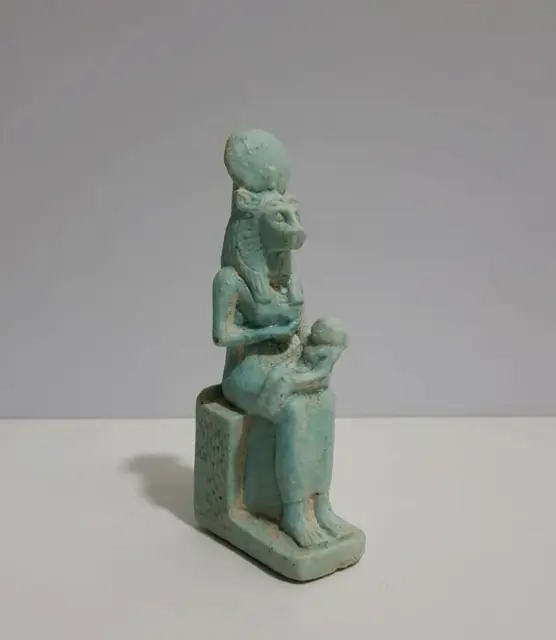 Statue of the ancient Egyptian nurse Sekhmet, made of antique Egyptian stone