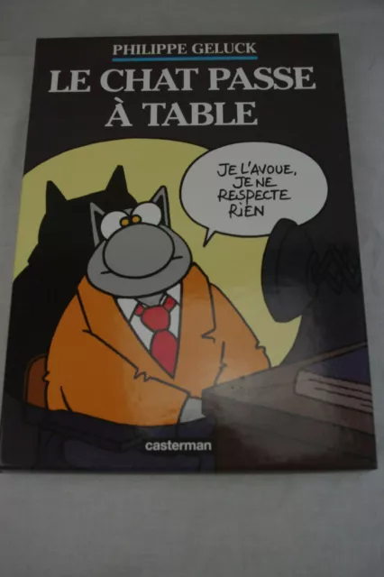 bd le chat passe a table philippe geluck casterman