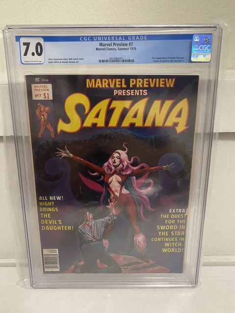 Marvel Preview #7 VF- CGC 7.0 1st appearance of Rocket Racoon Marvel Comics 1976