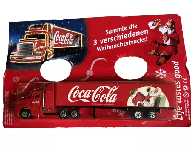 Coca Cola Miniatur LKW Sammler Selten Weihnachts Truck Werbung