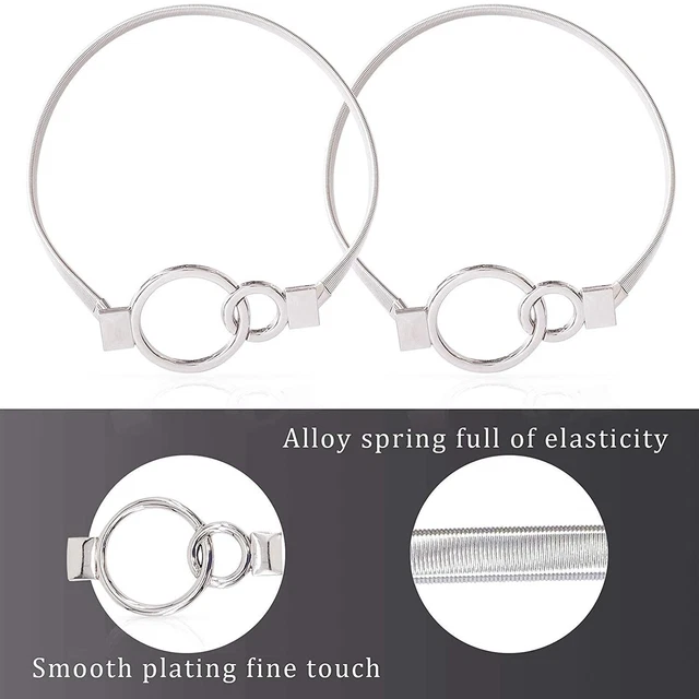 Beautiful Alloy Clip Buckle Holdbacks Curtain Tieback Sliver Set of 2 Pcs 2
