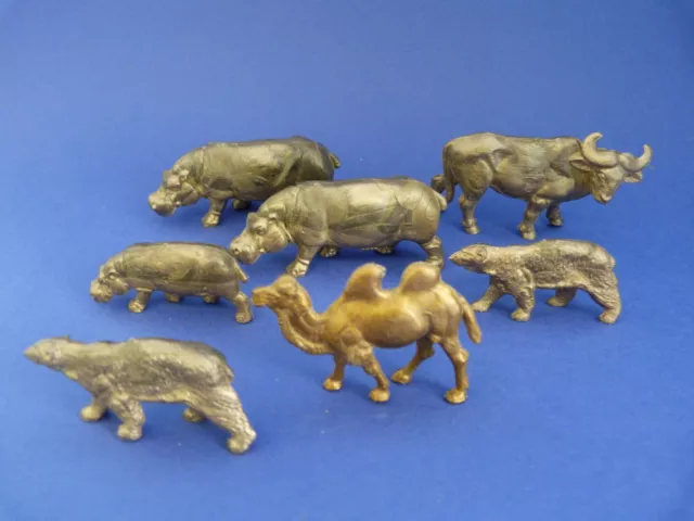 Lot de 7 figurines publicitaires OMO des années 70 (animaux sauvages)