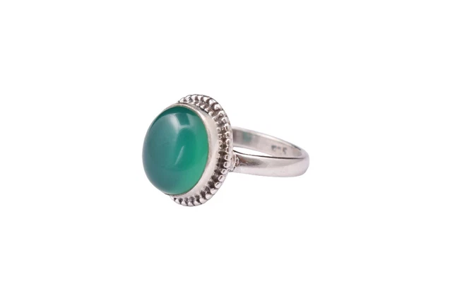 Bague Argent Massif Ovale Onyx Et Marcassites - Taille 58, Style Marquise Ajourée, Occasion