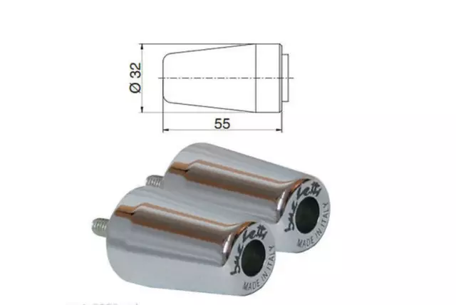 COPPIA BILANCIERI CONTRAPPESI TERMINALI MANUBRIO HONDA SH 125 150 250 300 cc