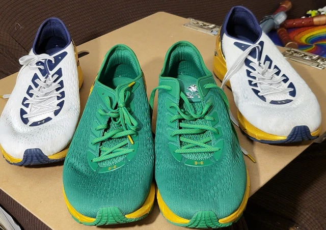 Under Armour HOVR Sonic Notre Dame Fighting Irish Lot Both colors Size 15 Woman