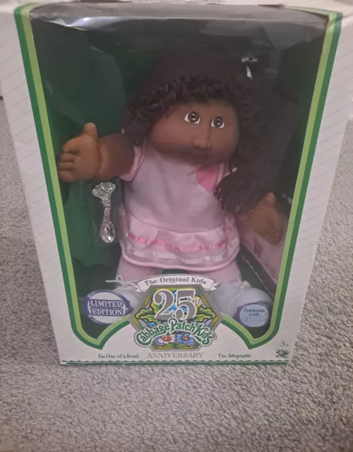 Limited Edition Cabbage Patch Kids Doll. 25th Anniversary.  Carvel & Silver Spoo