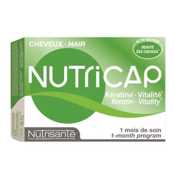 NUTRICAP KERATIN For vibrant hair, men and women, 30 capsules