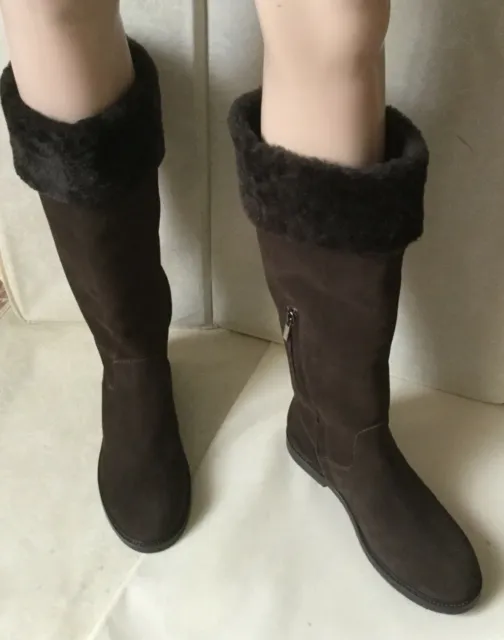 Hiver Boots With Natural Fourrure Marina Rinaldi Femme, Brun Couleur, Taille 40 2