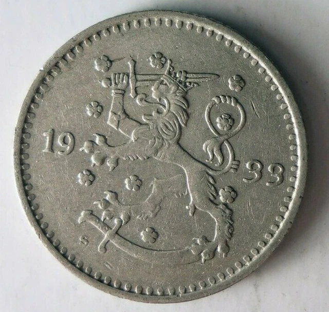 1933 Finlandia Markka - di Qualità - Raro Serie / Periodo - Finlandia Bin # Mk