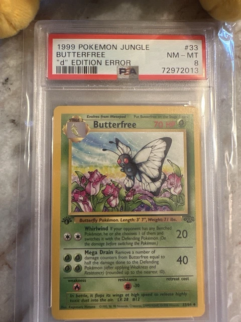 CGC 9.5 GEM MINT 10 Butterfree 1st Edition Jungle 33/64 Pokemon 1999