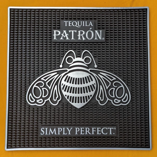 TEQUILA PATRON SIMPLY Perfect Bar Spill Rubber Mat Runner NEW Man Cave