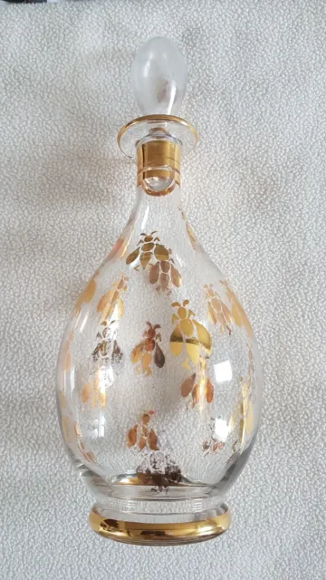 Carafe à liqueur en verre abeilles Napoleon III