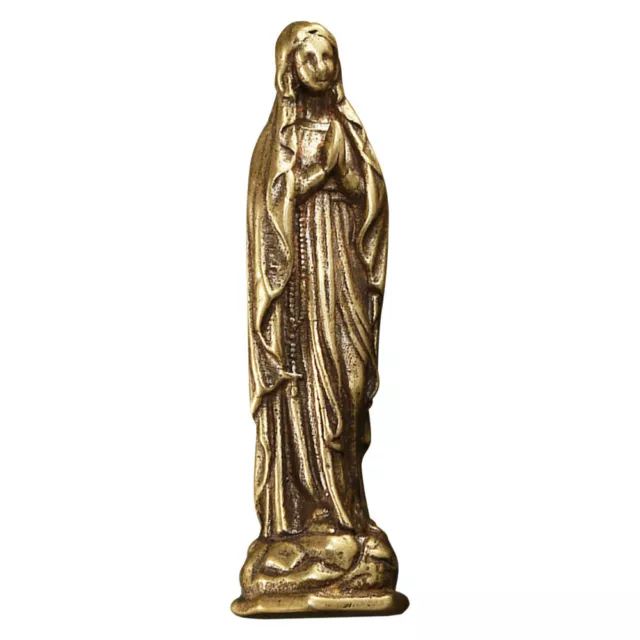 Brass Hanging Charms Religious Virgin Mary Ornament Maria Pendant Desktop