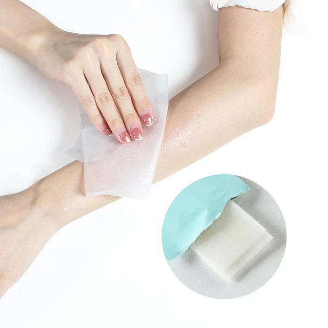 Wax Removal Wipe Wet Tissue Wax Oil Cleaning Hair Removal Tools (After)