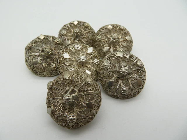 Antike Silber Trachtenknöpfe Trachtenschmuck (92014) Antike Silber Trachtenknöpfe Trachtenschmuck (92014)
