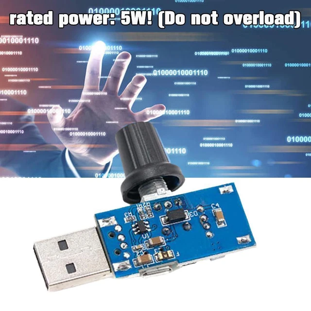 1* 5V to 12V USB Fan Stepless Speed Controller Regulator Switch Z0K1 Z3Z4 N4T0