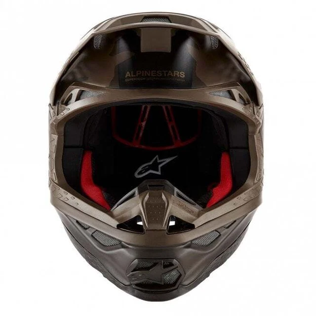 Alpinestars Supertech S-M10 LE INDIANAPOLIS MX Motocross Helmet (Brown/Gold) 2