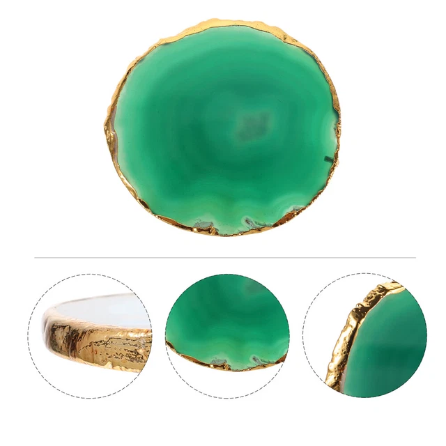 Jade-Untersetzer Geode Untersetzer Tischset Trinken Achatstein