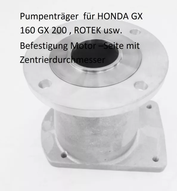 Honda  Pumpenträger -Benzinmotor BG 2 Pumpen  Schaft d 19,05/L 62 mm