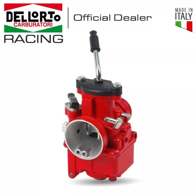 Carburatore Dell'orto Vhst 28 Bs Rosso Valvola Piatta Moto Enduro Supermotard 2T