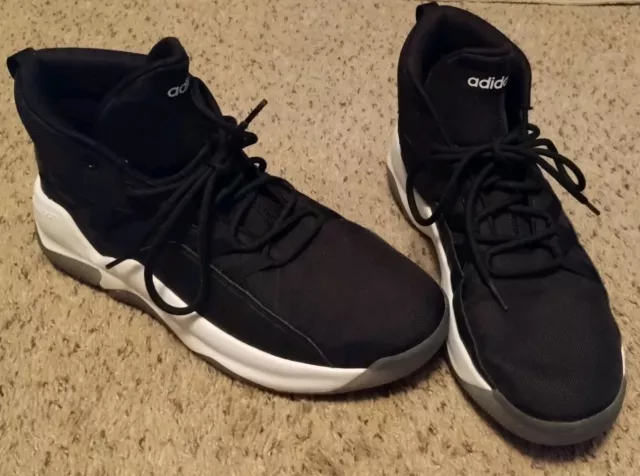 ADIDAS STREETFIRE CLOUDFOAM Size 9 Basketball Shoes Sneakers F34966 Black White 89.99 PicClick