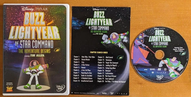 BUZZ LIGHTYEAR OF Star Command: The Adventure Begins DVD Like New