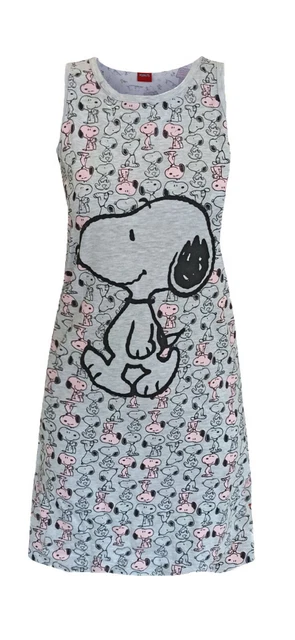 Camicia da Notte Ragazza Spalla Larga in Cotone Snoopy Art. PL22028