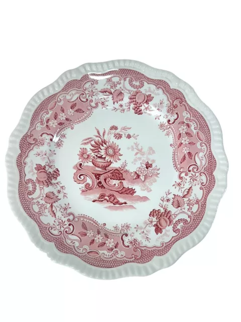 The SPODE Archive Collection Regency Series "MAY" Dinner Plate Cranberry Red 11”