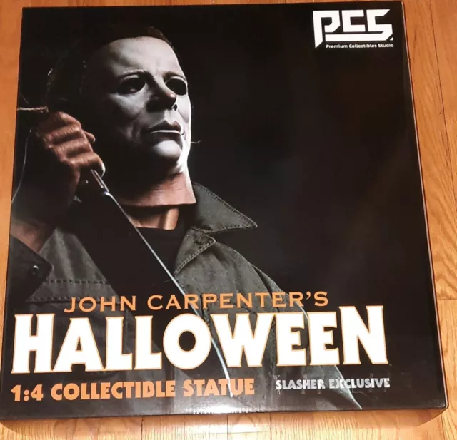Michael Myers Halloween 1/4 Scale Statue Pcs Sideshow Exc Slasher Edition! Nib