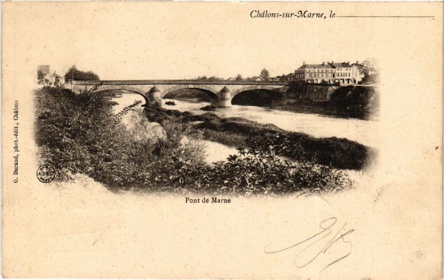 CPA CHALONS-sur-MARNE Pont de MARNE (491301)