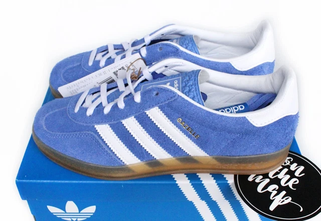 Adidas Originals Gazelle Indoor W Blue Fusion White Gum UK 3 4 5 6 7 8 9 US New