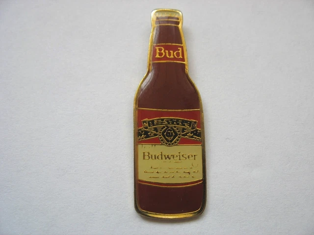 BUDWEISER LAPEL PIN - BEER - BREWERY - BOTTLE design