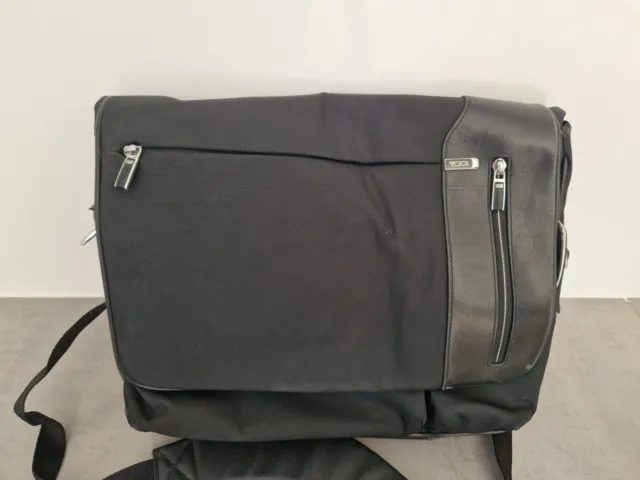 Tumi Laptop Business Bag, Messenger/Shoulder Style/Secures over trolley handle