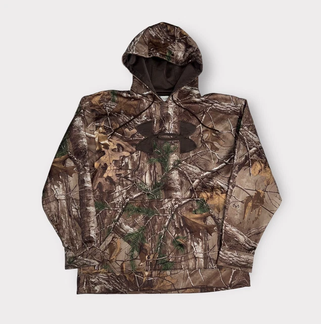 Under Armour Realtree Camo Hoodie Sweatshirt Adult Medium Pullover