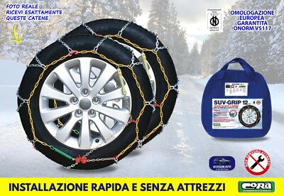 Cora CATENE NEVE CORA SUVGRIP 12mm RUOTA 16 MISURA 205/70-16 FRP 