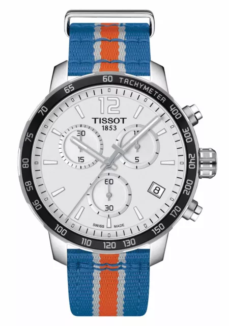 Tissot Quickster Special Ed. NBA NY Knicks Textile Mens Watch T095.417.17.037.06