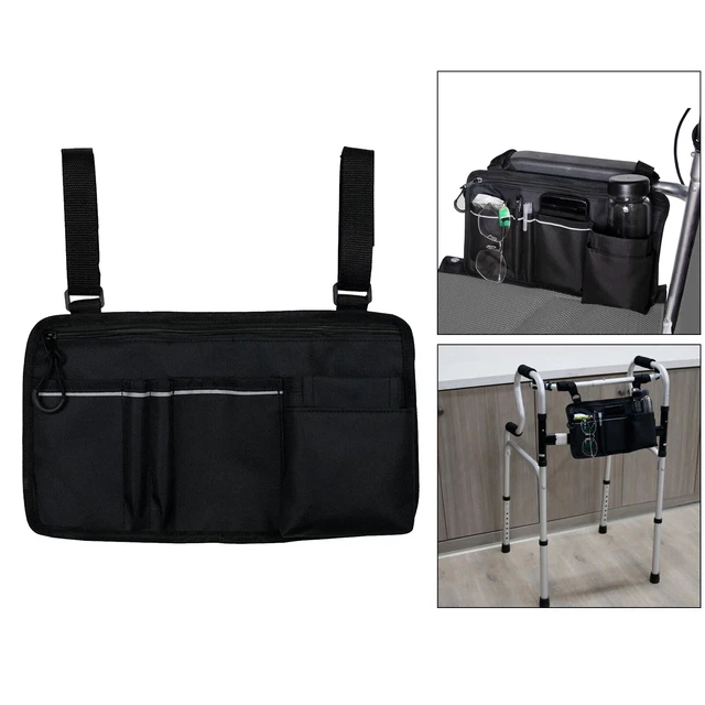 Borsa laterale per sedia a rotelle Borsa per braccioli Borsa per organizer