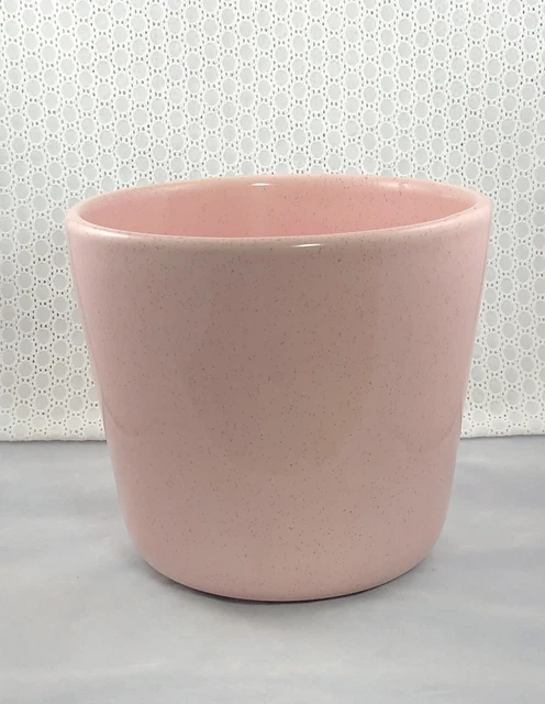 MCM Vintage Bauer Pottery Pink Speckled Planter 1950’s - Large
