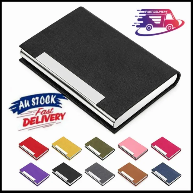 Business Card Case Box Stainless Steel Metal Box Credit ID Wallet Card Holder