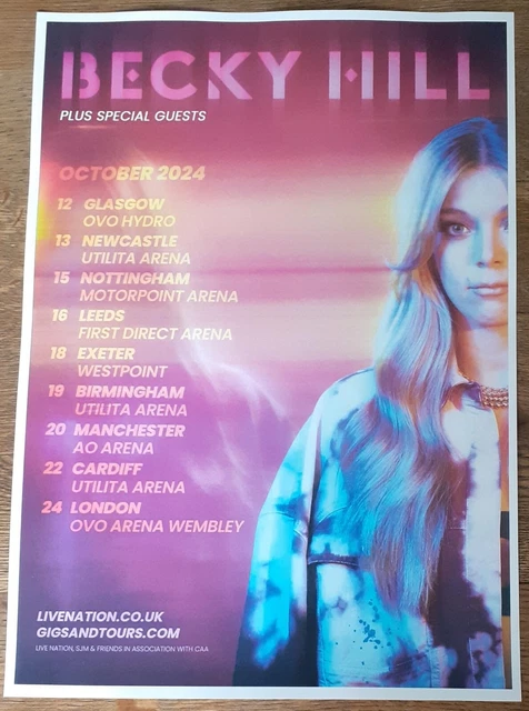 BECKY HILL - live music show Oct 2024 promotional tour concert gig