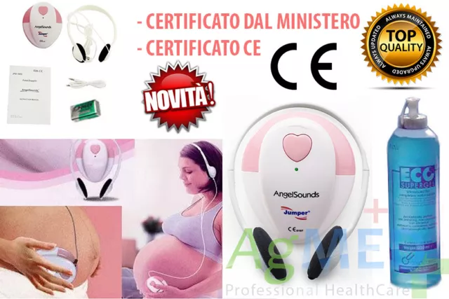 ANGELSOUND FETAL DOPPLER ASCOLTA E REGISTRA IL BATTITO CARDIACO GRAVIDANZA  bimbo EUR 49,99 - PicClick IT