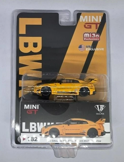 MINI GT #182 CHASE LB Silhouette Works GT Nissan 35GT-RR Amarillo