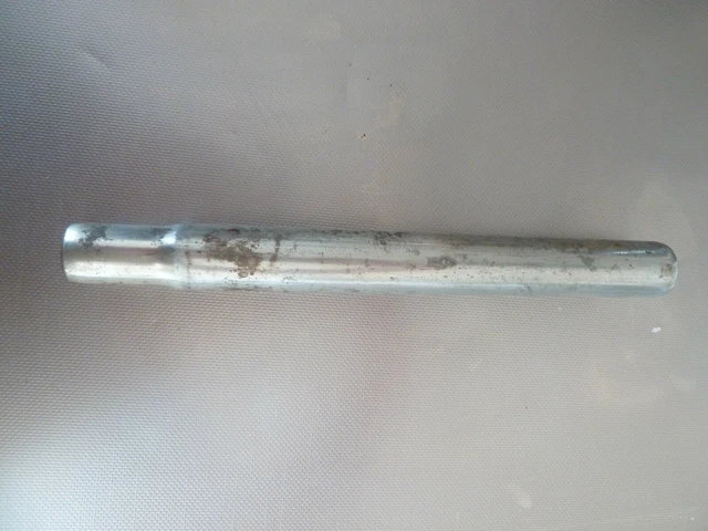 Tige De Selle Vélo Vintage En Acier - Diamètre 25 Mm, Longueur 230 Mm - Ancien Stock - Idéale Pièce Détachée