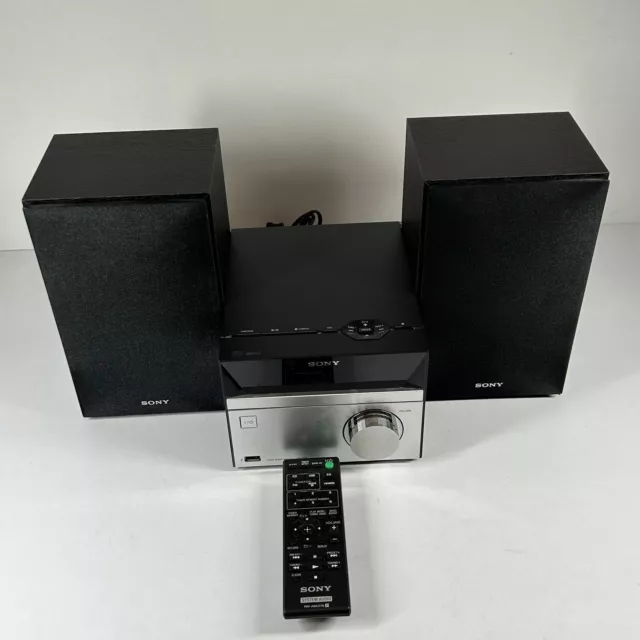 Sony CMT-S20 Micro Mini Hi-Fi Home Audio System Aux CD Player FM Radio w/Remote