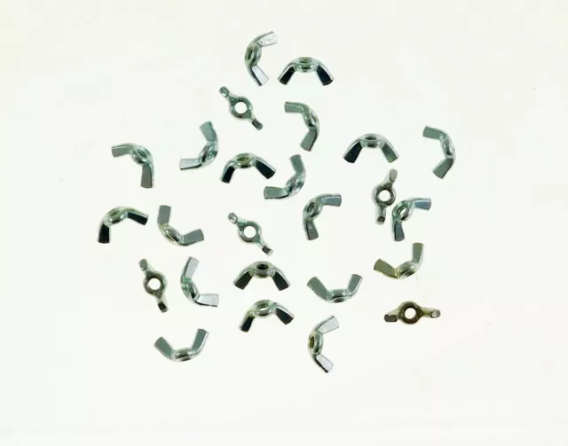 25 Pack 10-32 Zinc Plated Forged Steel Wing Nuts  NT193-4422
