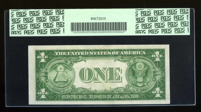 DBR 1935 $1 Silver Fr. 1607 KA Block PCGS 63 PPQ Serial K80628797A (3 of 3 cons) 2